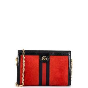 Gucci Ophidia Chain Shoulder Bag Suede #249342G91B